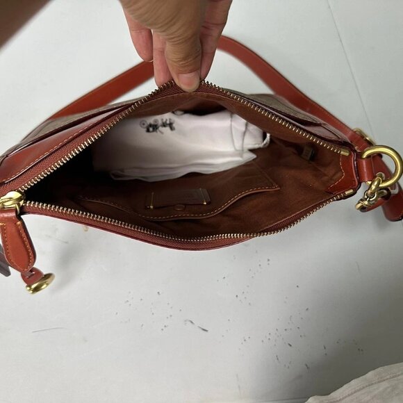 Coach Chaise Crossbody Bag In Signature Canvas C8487 - Tan Rust - Picture 6 of 10